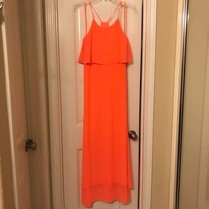 NWT. Gianni Bini coral maxi dress.